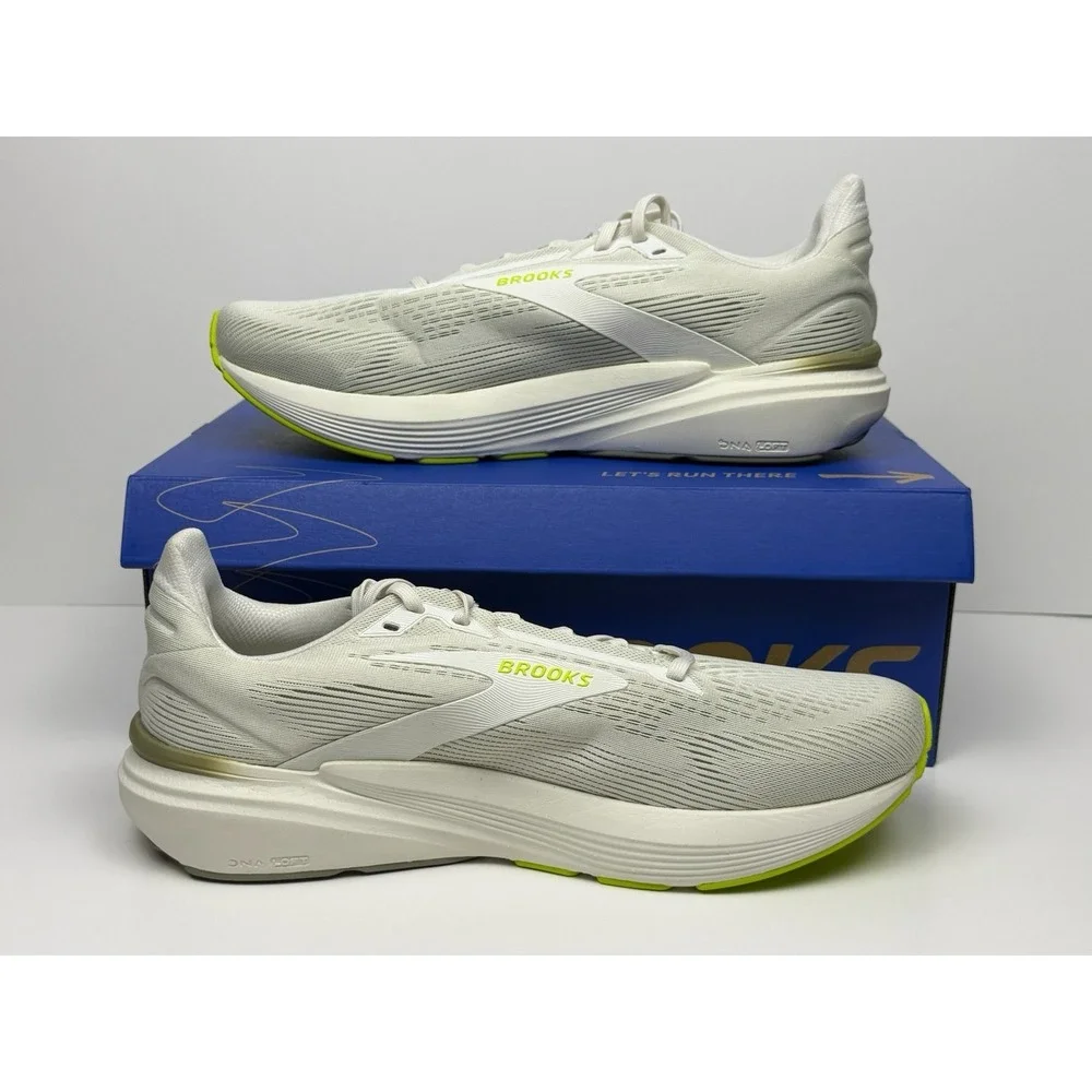 Brooks Revel 8 Running Shoes Men's Size 12 Coconut/Tea/Acid Lime 110468 1D 194